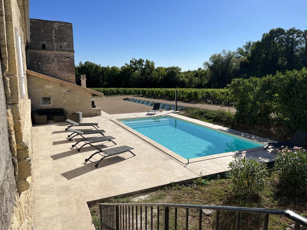 Gite Avec Piscine, Chateau De Lescours, St-Emilion Saint-Sulpice-de-Faleyrens Luaran gambar